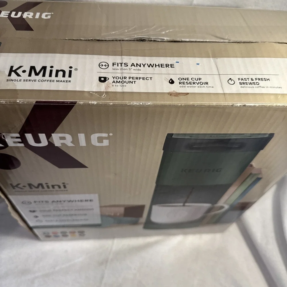 Keurig K-Mini Pod Coffee Machine Green K-Cup Compatible 12oz Dorm Sz Single Cup